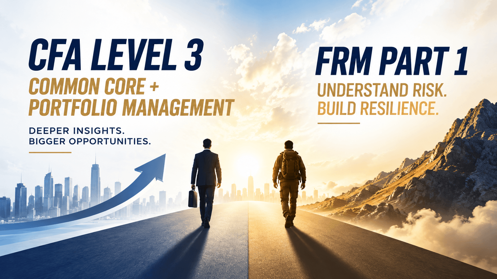 CFA Level 3 (Common Core + Portfolio Management) + FRM Part 1