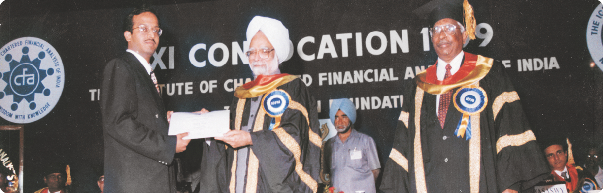 Gold Medal awarded by Late Dr. Manmohan Singh at the XI Convocation